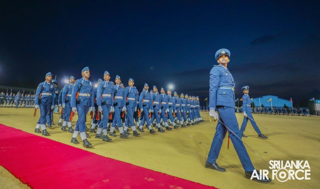 SUNSET
COMMISSIONING PARADE AT SLAF ACADEMY CHINA BAY