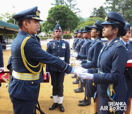 SLAF CELEBRATES COMMISSIONING OF NEW OFFICERS AT SLAF COMBAT TRAINING SCHOOL, DIYATALAWA