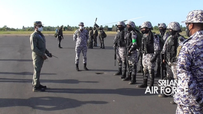SLAF REGIMENT SPECIAL FORCES CONDUCT COMBAT SEARCH AND RESCUE TRAINING EXERCISE DURING CORMORANT STRIKE 2021