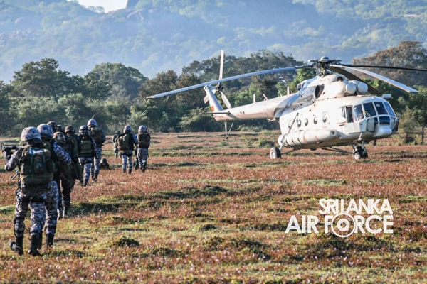 SLAF REGIMENT SPECIAL FORCES CONDUCT COMBAT SEARCH AND RESCUE TRAINING EXERCISE DURING CORMORANT STRIKE 2021