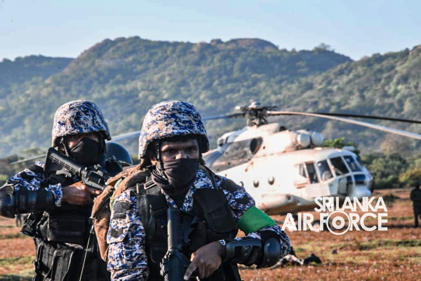 SLAF REGIMENT SPECIAL FORCES CONDUCT COMBAT SEARCH AND RESCUE TRAINING EXERCISE DURING CORMORANT STRIKE 2021