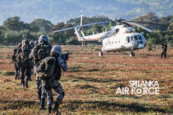 SLAF REGIMENT SPECIAL FORCES CONDUCT COMBAT SEARCH AND RESCUE TRAINING EXERCISE DURING CORMORANT STRIKE 2021