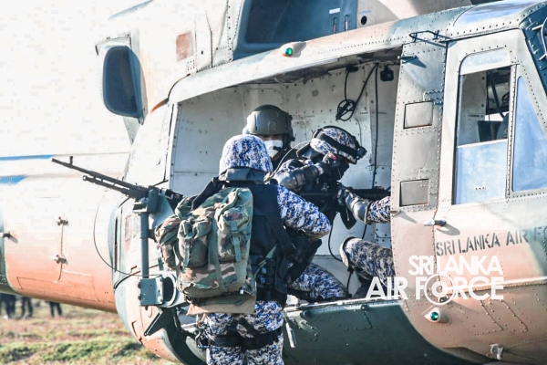 SLAF REGIMENT SPECIAL FORCES CONDUCT COMBAT SEARCH AND RESCUE TRAINING EXERCISE DURING CORMORANT STRIKE 2021