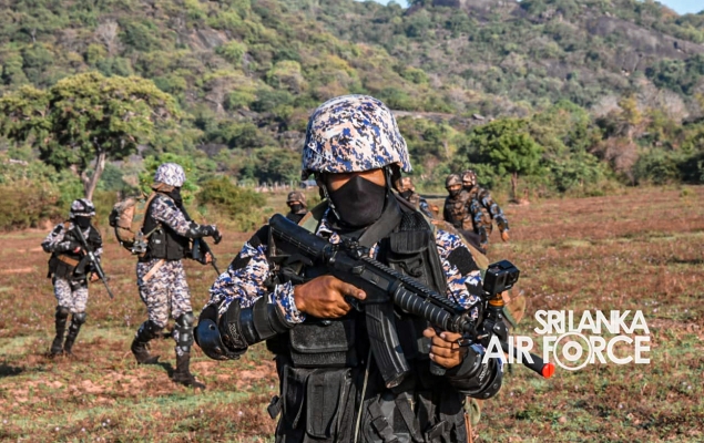 SLAF REGIMENT SPECIAL FORCES CONDUCT COMBAT SEARCH AND RESCUE TRAINING EXERCISE DURING CORMORANT STRIKE 2021