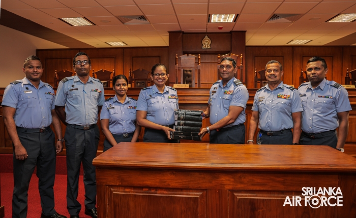 NEWLY ESTABLISHED COURT ROOM OF AIR FORCE HEADQUARTERS DECLARED OPEN
