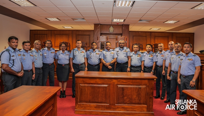 NEWLY ESTABLISHED COURT ROOM OF AIR FORCE HEADQUARTERS DECLARED OPEN