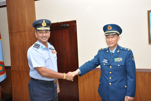 Courtesy call by Chinese Air Force Delegation