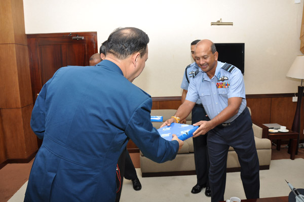 Courtesy call by Chinese Air Force Delegation