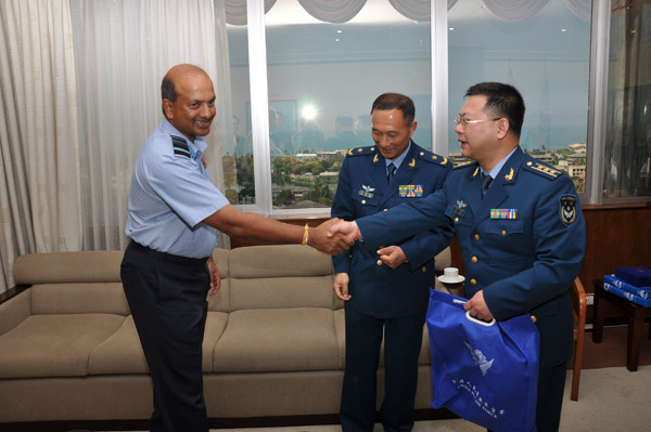 Courtesy call by Chinese Air Force Delegation