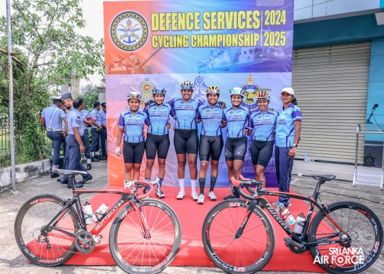SLAF WOMEN
CYCLISTS EXCELS AT THE DEFENCE SERVICES CYCLING CHAMPIONSHIP 2024/2025