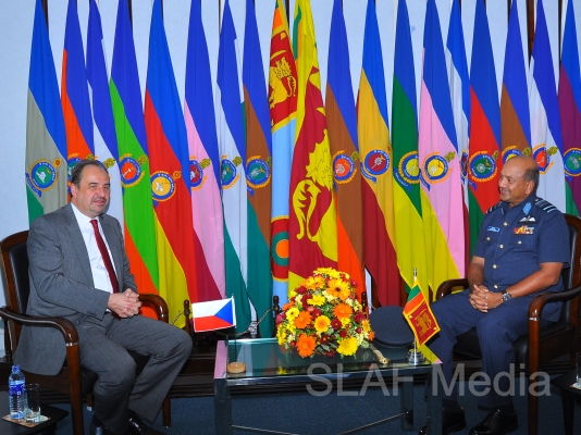 Minister of Foreign Affairs of The Czech Republic calls on The
Commander Of The Air Force