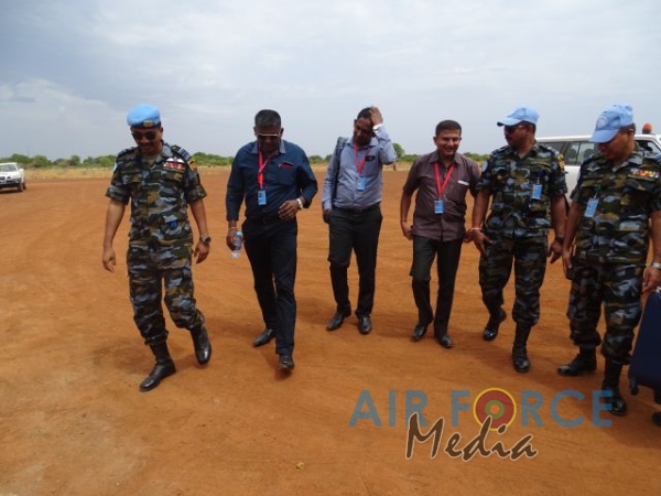 Director Provost conducts Higher Level Supervision Visit of SL Aviation Unit, South Sudan (UNMISS)