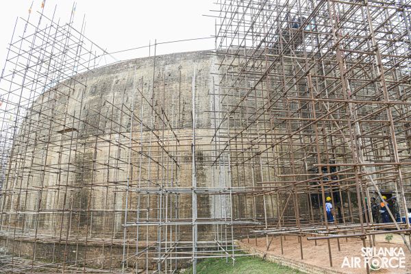 THE SECOND PHASE OF RESTORING DEEGAWAPIYA STUPA AND NEELAGIRISEYA COMMENCED