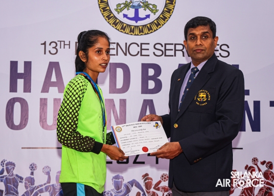 SLAF WOMEN'S TEAM TRIUMPHS AT 13TH DEFENCE SERVICES GAMES HANDBALL CHAMPIONSHIP