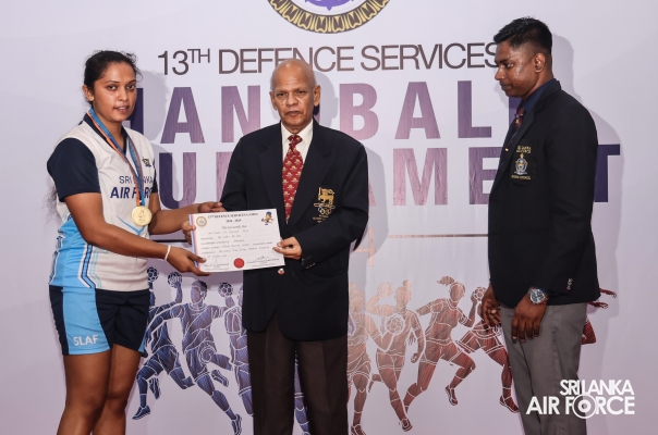 SLAF WOMEN'S TEAM TRIUMPHS AT 13TH DEFENCE SERVICES GAMES HANDBALL CHAMPIONSHIP