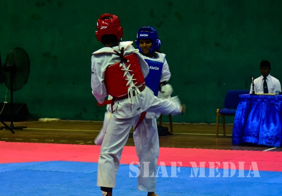 SLAF Men and Women Win Defence Services Taekwondo Championship 2018
