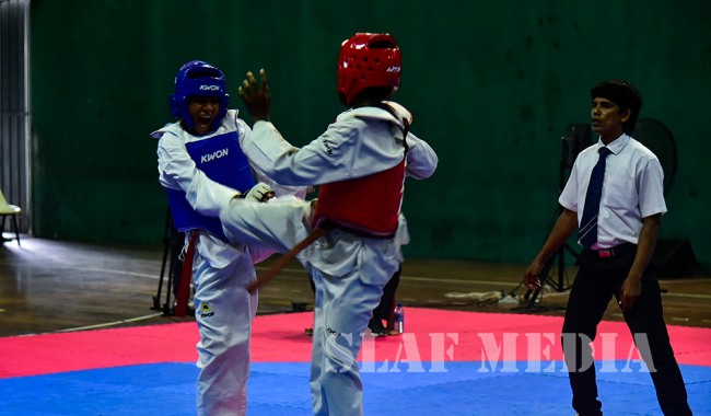 SLAF Men and Women Win Defence Services Taekwondo Championship 2018