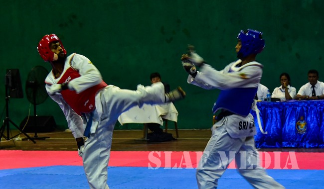 SLAF Men and Women Win Defence Services Taekwondo Championship 2018