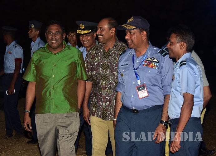 State Minister of Defence Visits SLAF 66th Anniversary Exhibition and Tattoo