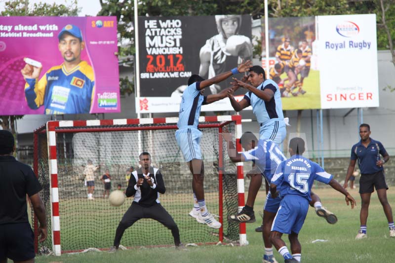 Army & SLAF Play In The First Ever Defence Services Handball Finals