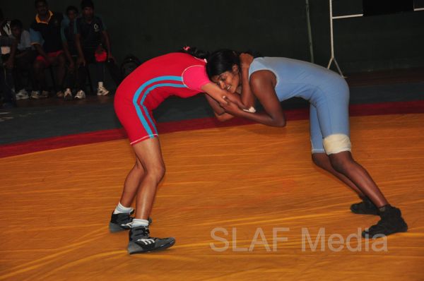 SLAF Wrestlers excel at the Defence Service Wrestling Championship 2013
