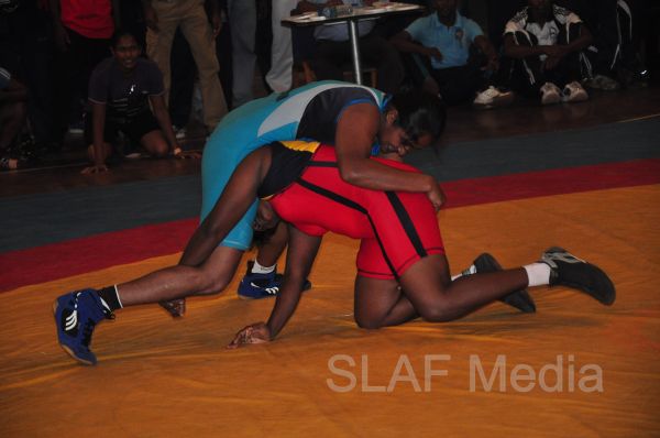 SLAF Wrestlers excel at the Defence Service Wrestling Championship 2013