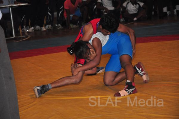 SLAF Wrestlers excel at the Defence Service Wrestling Championship 2013