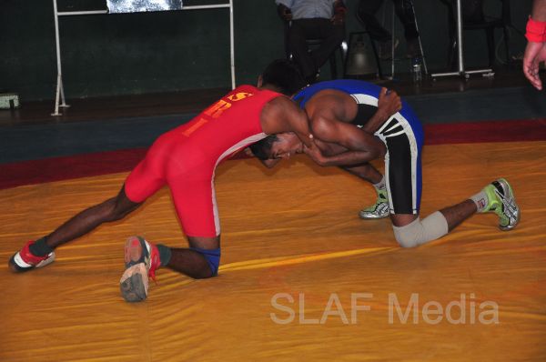 SLAF Wrestlers excel at the Defence Service Wrestling Championship 2013