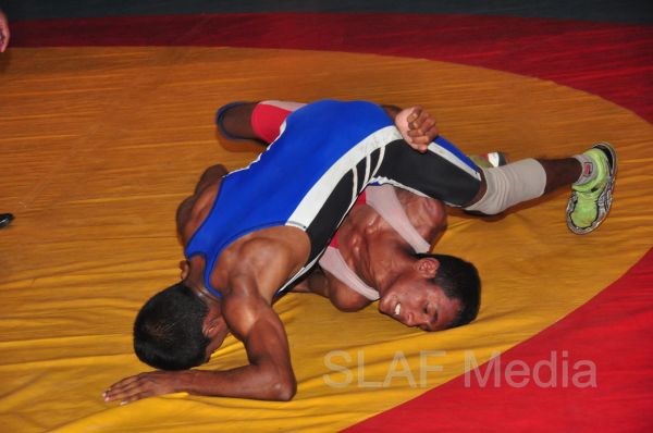 SLAF Wrestlers excel at the Defence Service Wrestling Championship 2013