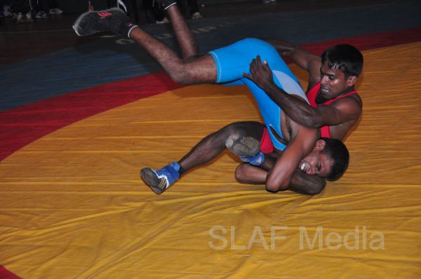 SLAF Wrestlers excel at the Defence Service Wrestling Championship 2013