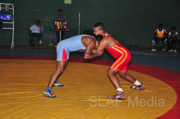 SLAF Wrestlers excel at the Defence Service Wrestling Championship 2013