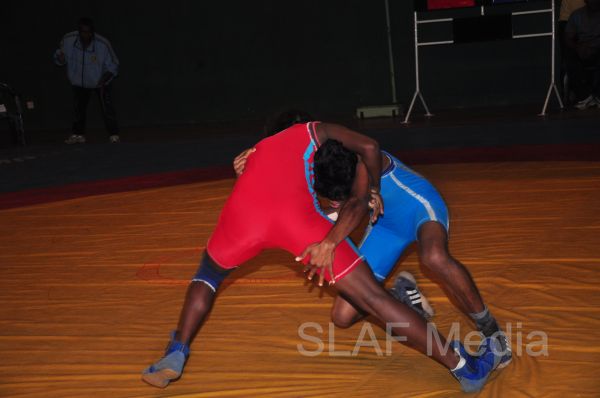 SLAF Wrestlers excel at the Defence Service Wrestling Championship 2013