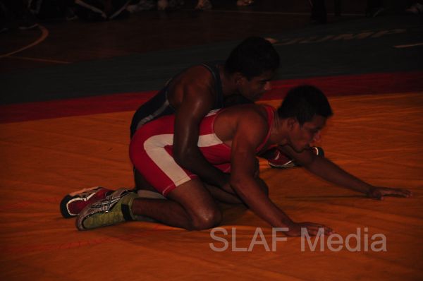 SLAF Wrestlers excel at the Defence Service Wrestling Championship 2013