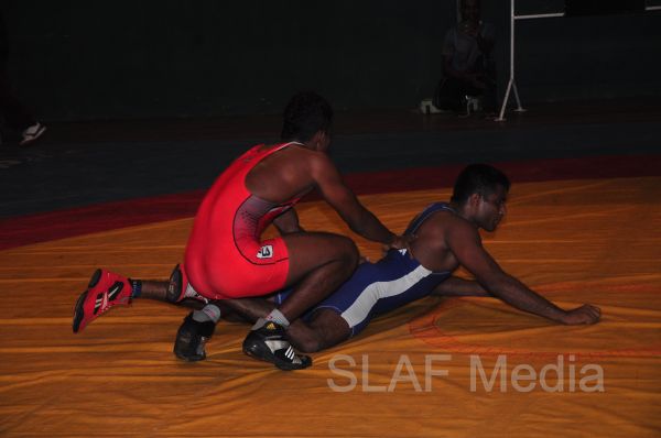 SLAF Wrestlers excel at the Defence Service Wrestling Championship 2013