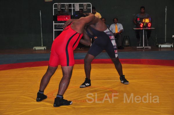 SLAF Wrestlers excel at the Defence Service Wrestling Championship 2013