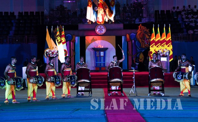 SLAF Angampora Team performs at 10th Defence Services Games Closing Ceremony