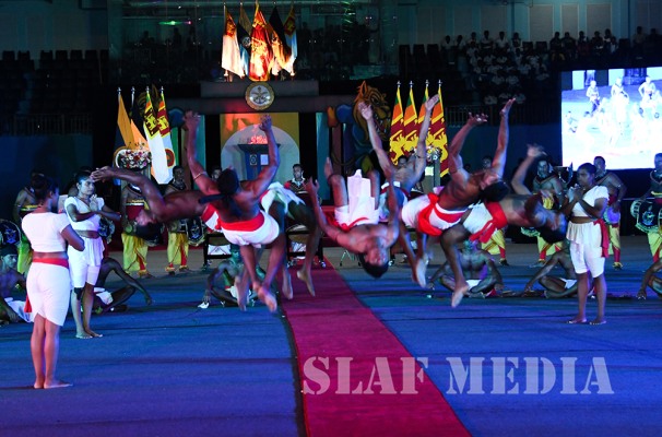 SLAF Angampora Team performs at 10th Defence Services Games Closing Ceremony
