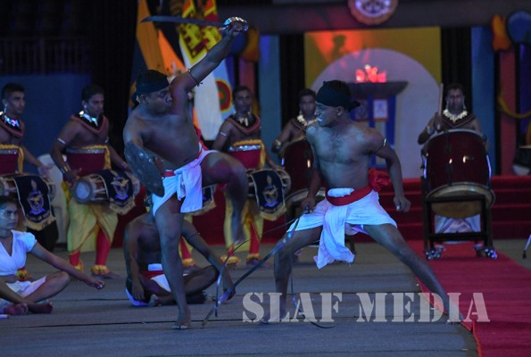 SLAF Angampora Team performs at 10th Defence Services Games Closing Ceremony