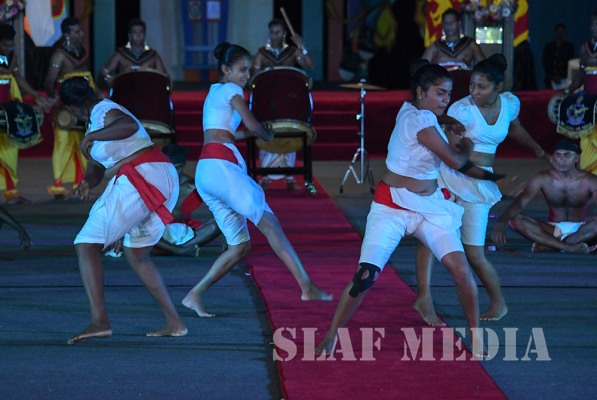 SLAF Angampora Team performs at 10th Defence Services Games Closing Ceremony