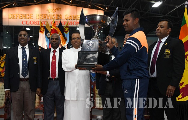 SLAF Angampora Team performs at 10th Defence Services Games Closing Ceremony