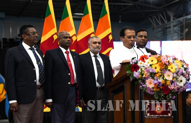 SLAF Angampora Team performs at 10th Defence Services Games Closing Ceremony