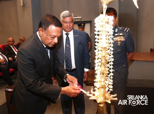 SLAF
COMMANDER ATTENDS 10TH DESHAMANYA GENERAL DENNIS PERERA ORATION