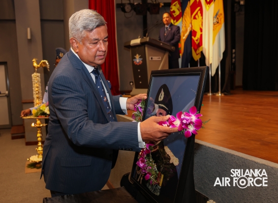 SLAF
COMMANDER ATTENDS 10TH DESHAMANYA GENERAL DENNIS PERERA ORATION