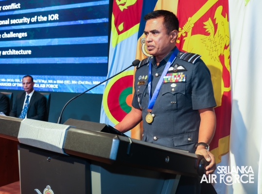 SLAF
COMMANDER ATTENDS 10TH DESHAMANYA GENERAL DENNIS PERERA ORATION