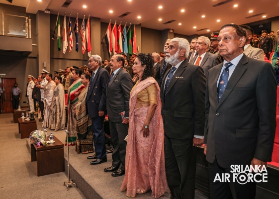 SLAF COMMANDER ATTENDS 10TH DESHAMANYA GENERAL DENNIS PERERA
ORATION