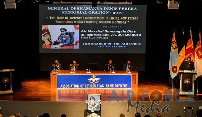 Commander delivers General Deshamanya Denis Perera Memorial Oration 2019