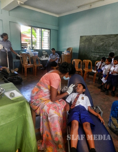 Dental Clinic for the benefits of children at Tamil Central College - Vavuniya
