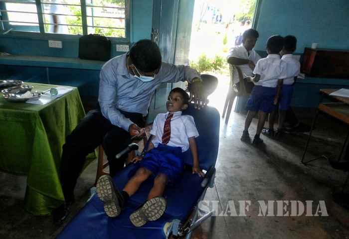 Dental Clinic for the benefits of children at Tamil Central College - Vavuniya