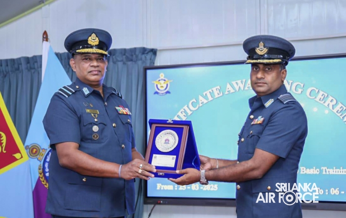 CERTIFICATE AWARDING CEREMONY OF NO. 36 DISASTER MANAGEMENT AND FIRST RESPONSE BASIC COURSE AT SLAF DMTS DIGANA