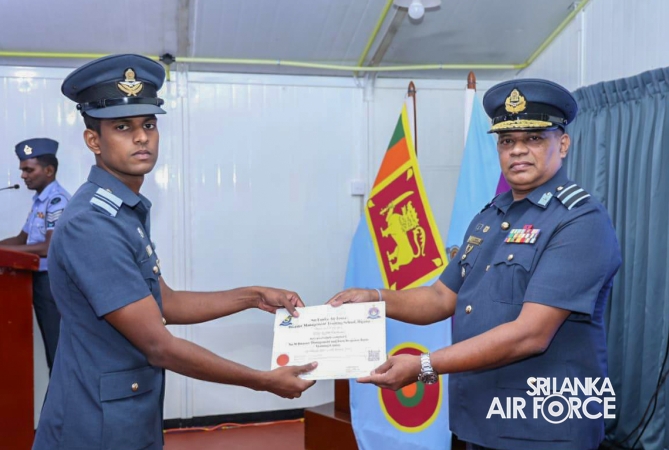 CERTIFICATE AWARDING CEREMONY OF NO. 36 DISASTER MANAGEMENT AND FIRST RESPONSE BASIC COURSE AT SLAF DMTS DIGANA